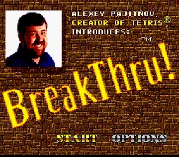 BreakThru! (USA) screen shot title